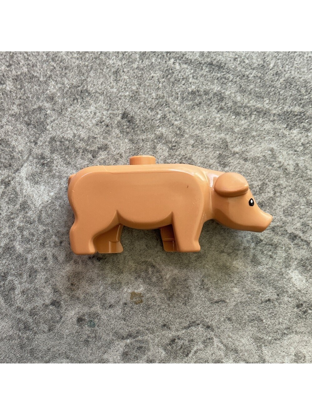 Lego Flesh Pig with Black Eyes and White Pupils Animal Minifigure Big Figure